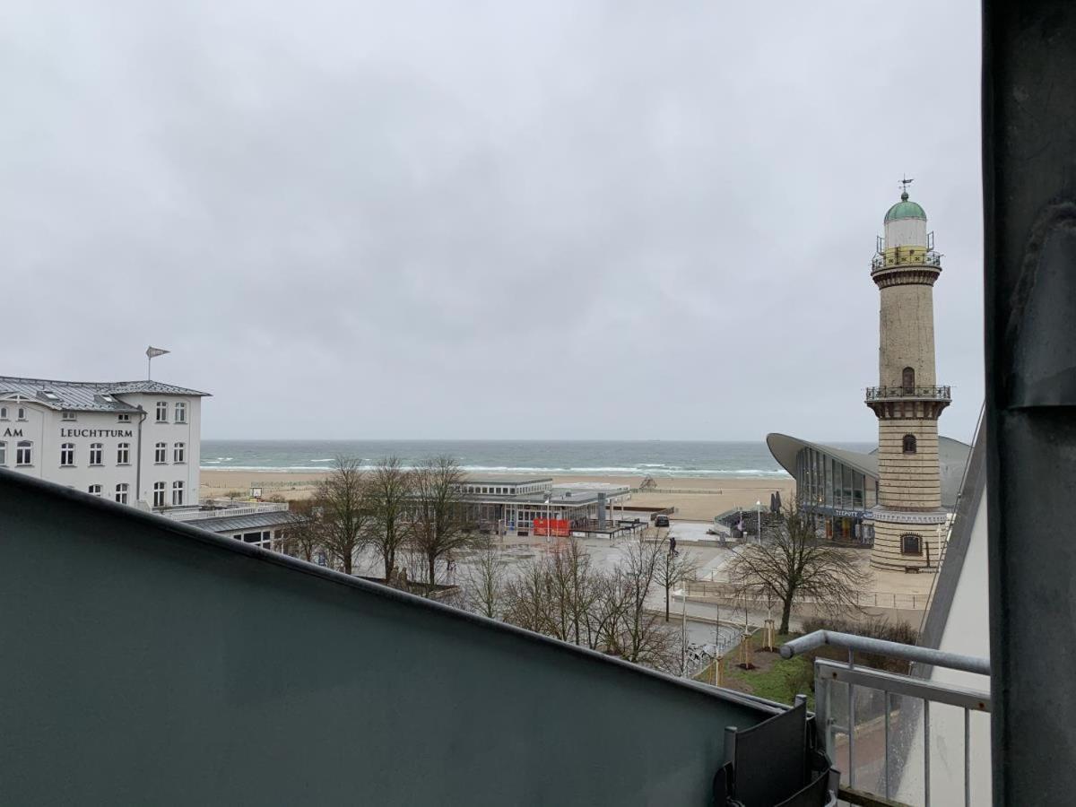 Ferienwohnung Sonnenuntergang, am Leuchtturm Rostock Exterior foto