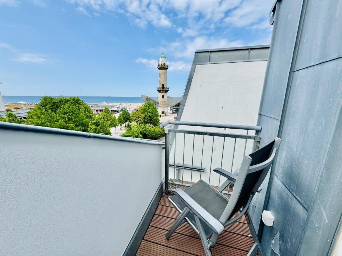 Ferienwohnung Sonnenuntergang, am Leuchtturm Rostock Exterior foto